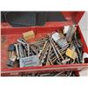 Image 3 : Metal Tool Box 19" x 9" x 9", Drill Bits, Various Hardware - Cannot Ship