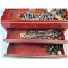 Image 5 : Metal Tool Box 19" x 9" x 9", Drill Bits, Various Hardware - Cannot Ship