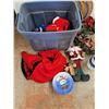 Image 2 : *Various Christmas Decorations, Plastic Storage Tote 22" x 15" x 16", Cannot Ship