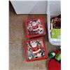 Image 2 : *Various Christmas Ornaments & Decorations, Plastic Tote with Lid 23" x 16" x 12" - CANNOT SHIP