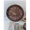 Image 2 : Wall Clock, Plunger, Drill Bits, Shelf Brackets, Various Hardware