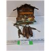 Image 1 : Edelweiss Style Cuckoo Clock - Made in Switzerland- 9" x 6" x 7" - As Is