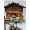 Image 6 : Edelweiss Style Cuckoo Clock - Made in Switzerland- 9" x 6" x 7" - As Is