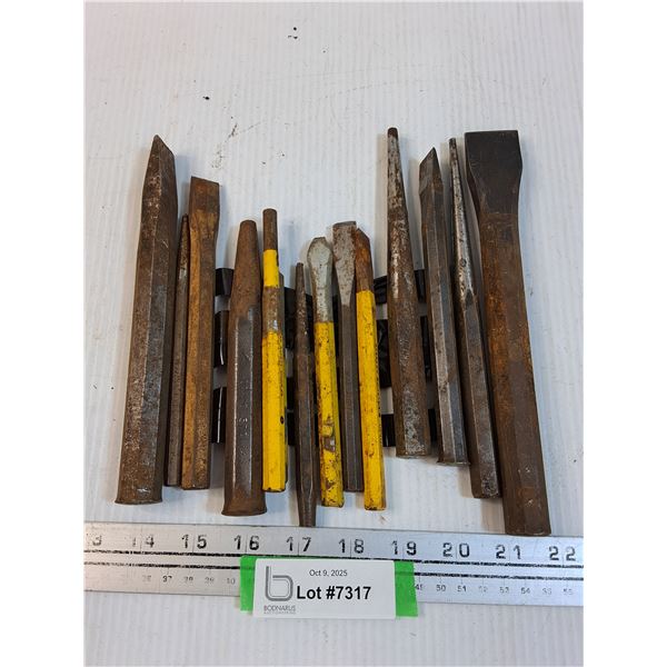 (13) Chisels & Punches - ASSORTED