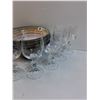 Image 2 : Sango Brand Dishes: (7) Dessert Plates & (4) Bowls, (11) Wine Glasses
