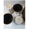 Image 2 : Sango Brand Dishes: (11) Dinner Plates, (7) Mugs & Beer Glass