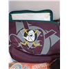 Image 7 : Mighty Ducks Lunch Kit, (4) Baseball Hats, (2) Pats Scrapbooks, (8) Plastic Hockey Cups, Misc