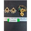 Image 1 : Vintage Style Braclet (Rose Needs Repair) & Earring Set