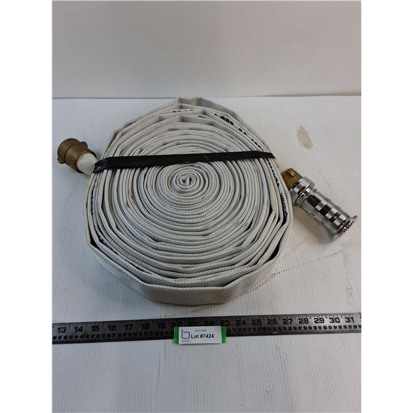 75' Fire Hose w/Brass Fittings