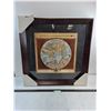 Image 1 : * Wood Framed Latin "Orbis Terrarum Nova" Globe Wall Art - 27.5" x 27.5" - PICK UP