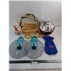 Image 1 : (2) Sealed Cook Splatter Screens, Easter Basket/Decor, Costco Ice Scraper Mitt, Christmas Planter