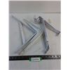 Image 1 : (3) Metal Closet Rod Holders, (4) Shelving Brackets (1-16", 3-12")