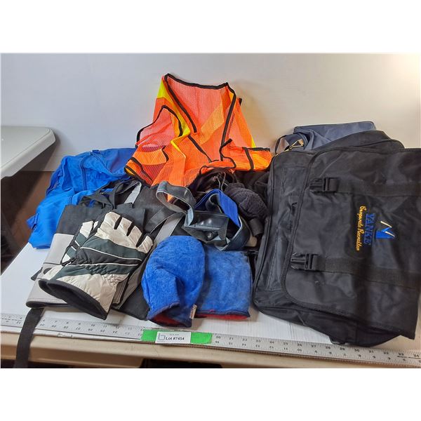Men's Winter Gloves, Safety Vest, Duffel Bags