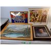 Image 1 : Molson Canadian Wall Clock- As Is, Mountain & Bar Scene Paintings, Photo Frame Up to 26.75" x 20.75"