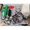 Image 3 : Horse Accessories- Brushes, Wrap, Leather Straps, Jean Purse- Broken Zipper