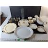 Image 1 : Dishes Lot- Rocks Glasses, Gravy Boat, Bone China, Misc - PICK UP
