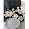 Image 2 : Dishes Lot- Rocks Glasses, Gravy Boat, Bone China, Misc - PICK UP