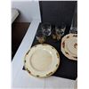 Image 3 : Dishes Lot- Rocks Glasses, Gravy Boat, Bone China, Misc - PICK UP