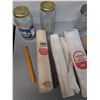 Image 3 : (3) Rolls of Cotton Gamgee Tissue, (4) Glass Jars Up to 10.25" Tall, Rice Bag