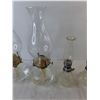 Image 2 : (4) Glass Oil Lamps Up to 13" -  PICK UP ONLY