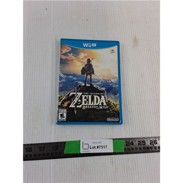 Wii Game- Legend of Zelda Breath Of The Wild