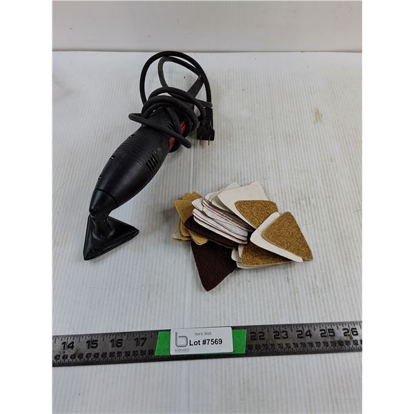 Sander (tested) & sandpaper