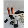 Image 2 : Misc: Assortment of Tools, Screws, (2) Sealant, Wrench, Etc