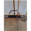Image 2 : ** Wide Broom, Metal Rake, Winged Weeder, Garden Rake - Pickup Only