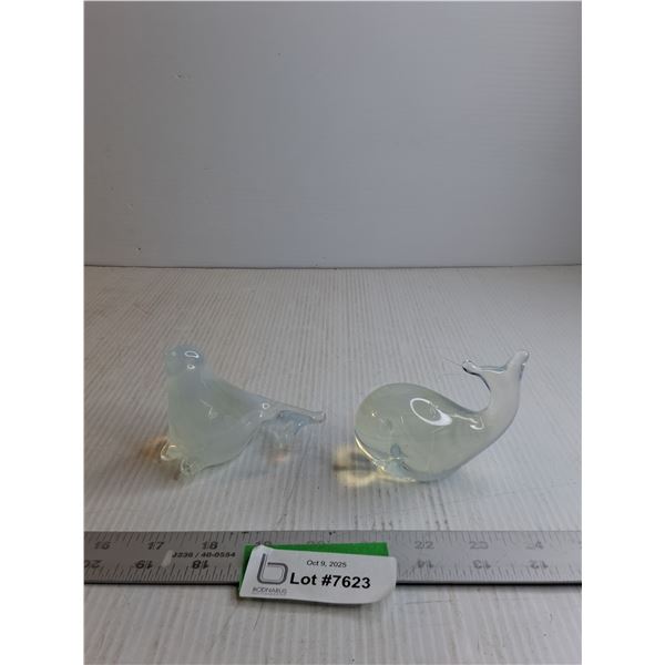 (2) Handmade Crystal Ornaments