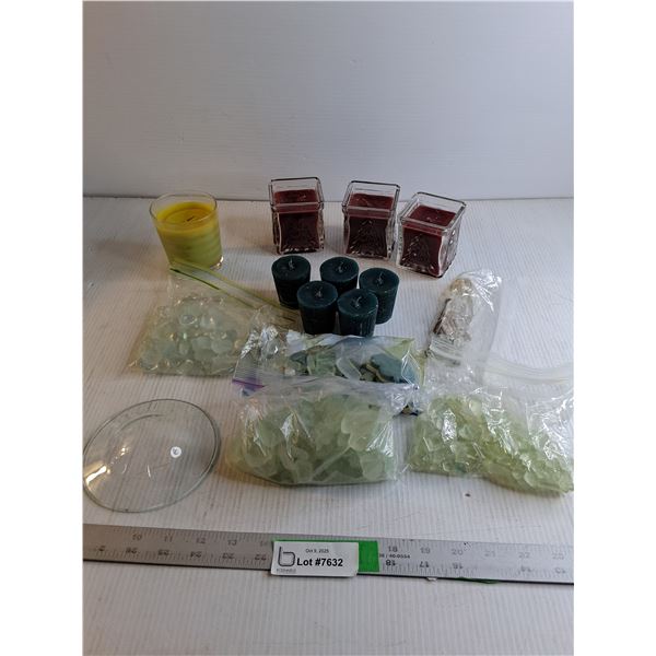 Votives/ Holders/ Sea Glass