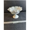 Image 1 : Vintage Silver Crest Milk Glass Compote