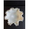 Image 2 : Vintage Silver Crest Milk Glass Compote