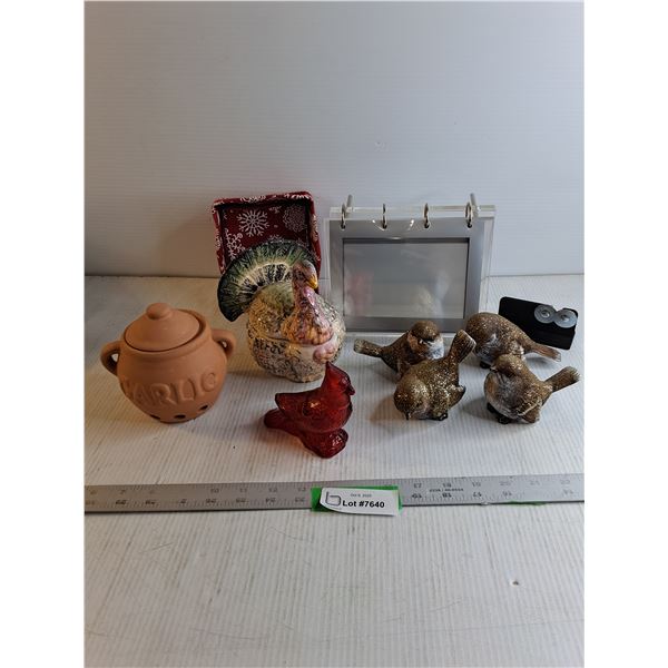 Garlic Pot/ Bird Ornaments/ Photo Album/ Knife Sharpener/