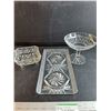Image 1 : (3) Crystal Candy Dishes/ Trays