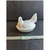 Image 1 : Hen On A Nest 8" (Ceramic}