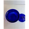 Image 2 : Cobalt Blue Glass Peanut Jar (10 " High)