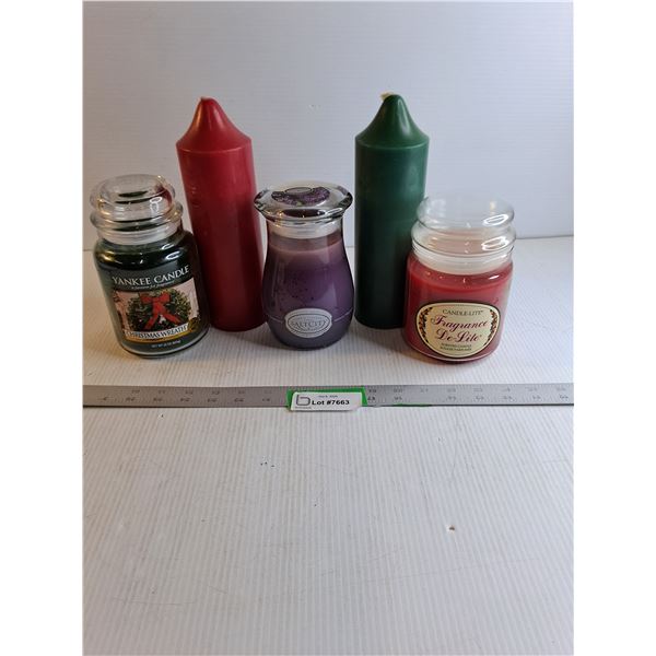 Pillar Candles (10 ")/ Jar Scented Candles/ Salt City Scented Candle (Garden Lilac)