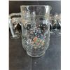 Image 3 : "Acropal Victoria Swirl" Wine Glasses And Pitcher/ (2) Platters (8 1/2" Long) - PICK UP