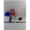 Image 1 : Assorted Food Storage Containers, Can Opener, Lagostina Pasta Ladle, Misc.