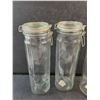 Image 2 : (3) Kitchen Storage Jars 13" x 3"