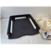 Image 2 : Ceramic Baking Pots, Metal Butter Dish, Plastic Lamp Shade, File Bin