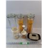 Image 1 : Kitchen Storage Jars, Fruit Chopper, Lidded Butter Dish, Plastic Cup