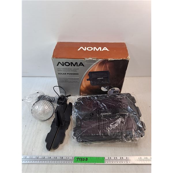*Noma LED Hanging Light with Solar Panel - New