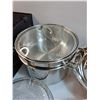 Image 2 : Stock Pot w/Steamer Tray, Safeway Bag, (2) Mixing Bowls, Anchor Hocking Glass Casserole Dish