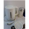 Image 2 : Toastmaster Kettle - Powers On, Salton Coffee Grinder - Tested, Pitchers, Travel Mugs, Misc.