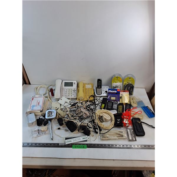 Large Telephone & Parts Lot - All Untested - As is