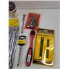 Image 6 : Ratchet Wrench, Hex Key Set, 18" Extension, Flare Nut Wrenches, Searchlight - As Is
