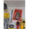 Image 7 : Ratchet Wrench, Hex Key Set, 18" Extension, Flare Nut Wrenches, Searchlight - As Is