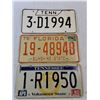 Image 3 : Tennessee & Florida License Plates