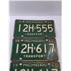 Image 2 : (3) Michigan License Plates